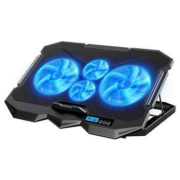K22 hlađenje za notebook s 4 ventilatora, tiho hlađenje za igranje, dimenzije 385×280×28 mm
