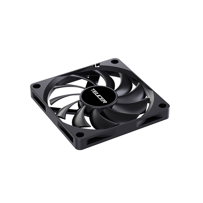 TEUCER UT-8010 csendes CPU hűtőventilátor, 80x80x10 mm, hőmérséklet-szabályozás