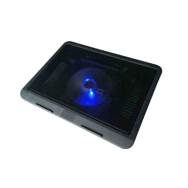 N19 Hlađenje laptopa s dualnim ventilatorom za 14-inčni notebook, plava LED baza i nosač