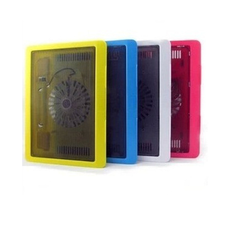 N19 Hlađenje laptopa s dualnim ventilatorom za 14-inčni notebook, plava LED baza i nosač
