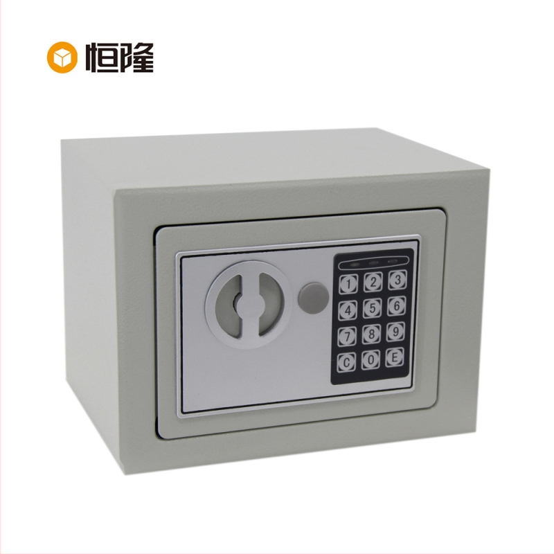Henglong E-17 Elektronický nástenný trezor, malý, z ocele, pre domáce použitie
