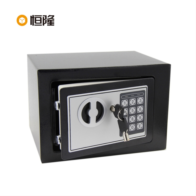 Henglong E-17 Elektronický nástenný trezor, malý, z ocele, pre domáce použitie