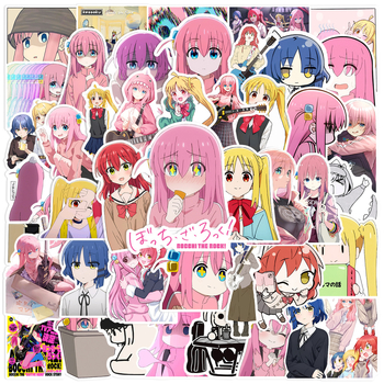 50 αυτοκόλλητα graffiti σε στυλ anime, PVC αδιάβροτα, για κιθάρα, πατίνι, κράνος και μπουκάλι νερού