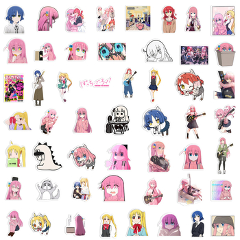 50 αυτοκόλλητα graffiti σε στυλ anime, PVC αδιάβροτα, για κιθάρα, πατίνι, κράνος και μπουκάλι νερού