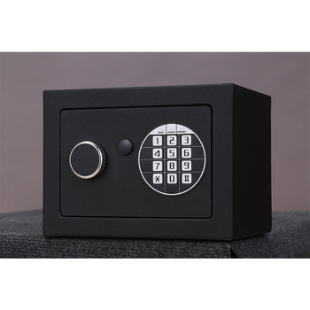 Seif electronic cu parolă, din oțel, compact, pentru uz casnic, anti-furt, dimensiuni 170×230×170 mm