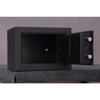 Seif electronic cu parolă, din oțel, compact, pentru uz casnic, anti-furt, dimensiuni 170×230×170 mm
