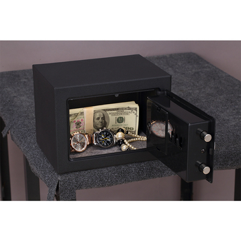 Seif electronic cu parolă, din oțel, compact, pentru uz casnic, anti-furt, dimensiuni 170×230×170 mm
