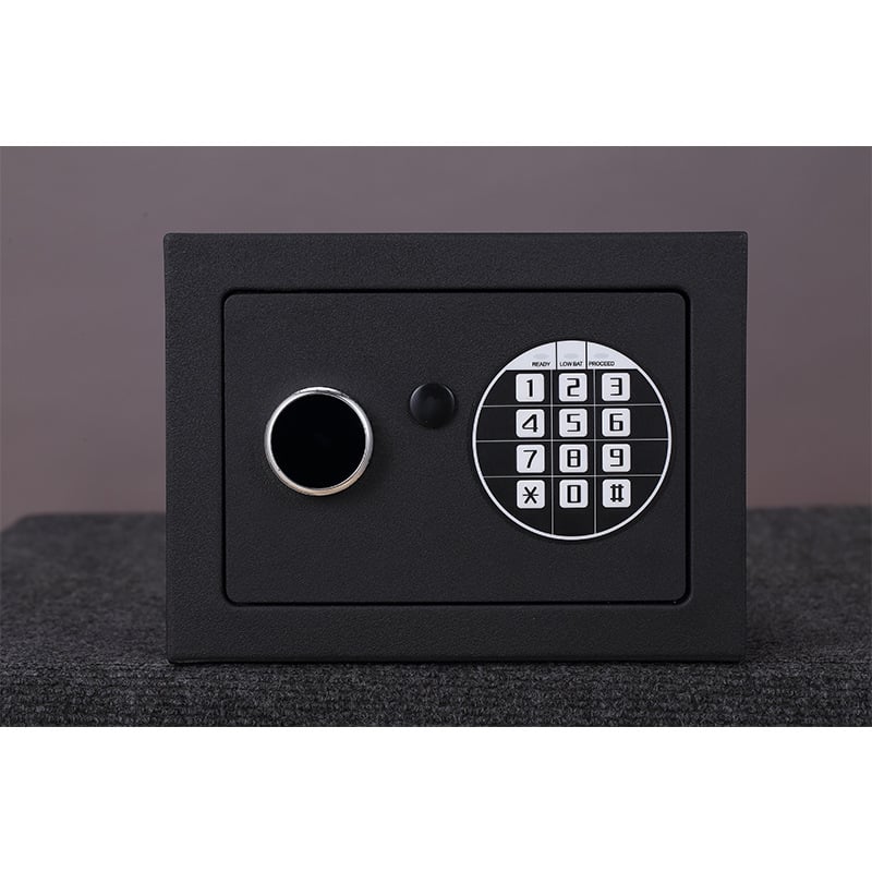 Seif electronic cu parolă, din oțel, compact, pentru uz casnic, anti-furt, dimensiuni 170×230×170 mm