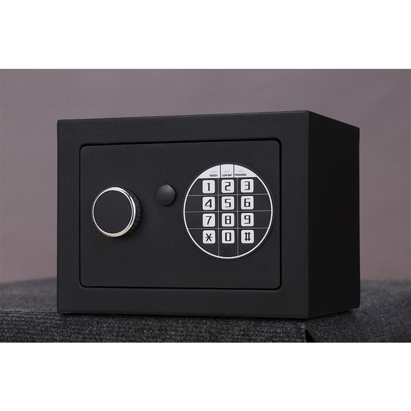 Seif electronic cu parolă, din oțel, compact, pentru uz casnic, anti-furt, dimensiuni 170×230×170 mm