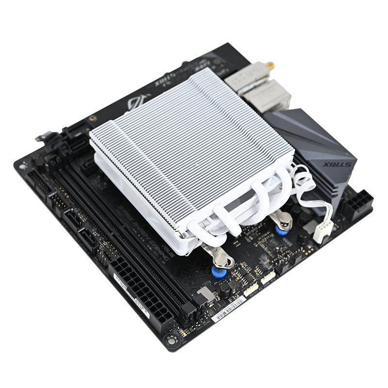 Z39 ITX asztali CPU hűtő, lefelé nyomó mechanizmussal, kompatibilis LGA1700/1200/115x/AM4, hőmérséklet-szabályozott, csendes ventilátor