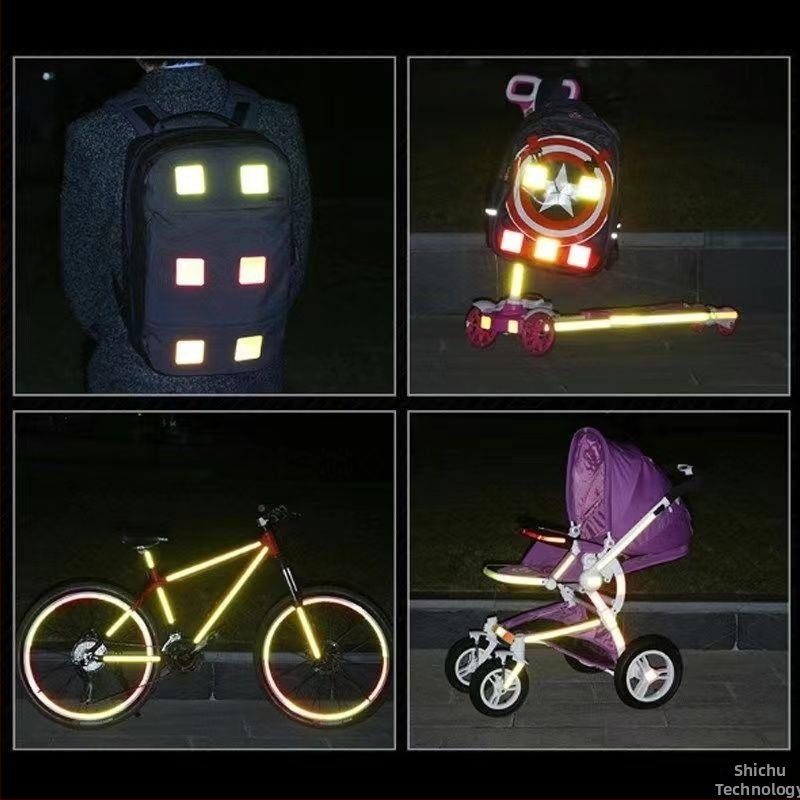 Jednobarevné reflexné pásiky pre kamióny, bicykle, elektrické vozidlá a motocykle – osobné zdobenie, vysokoodrazné reflexné pásy pre nočnú bezpečnosť