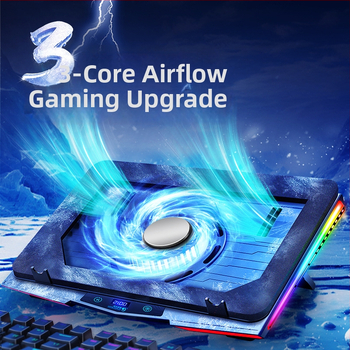 Ice Demon 9 Plus chladiaci stojan na notebook s RGB turbínovými ventilátormi