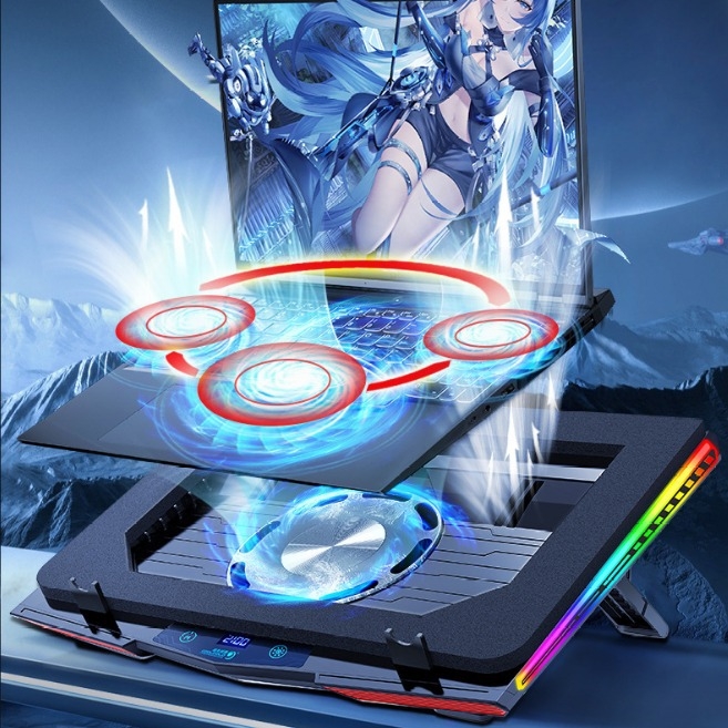 Ice Demon 9 Plus hlađenje za prijenosno računalo s RGB turbinskim ventilatorima