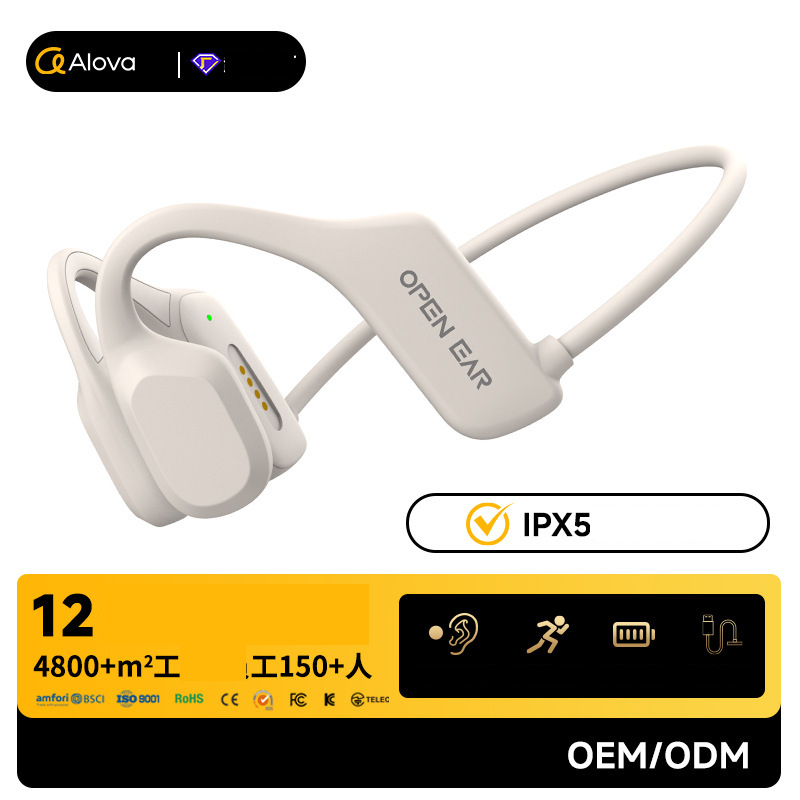 Prekogranične Bluetooth slušalice za koštanu provodljivost u vanjskoj trgovini, slušalice za trčanje na otvorenom, prijenosne sportske slušalice za planinarenje i biciklizam