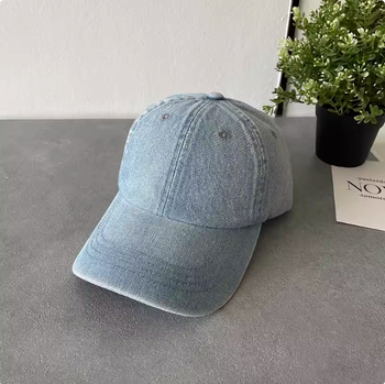 Șapcă de baseball simplă din denim pentru femei, mulată pe corp, universală, lavabilă, pentru bărbați și femei, perfectă pentru primăvară și vară, cu protecție solară.