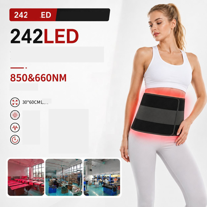 Legnépszerűbb külföldi takaró 242 piros LED lámpával, nagy piros fényű derékövvel, piros fényű deréktámasztó párnával, fototerápiás takaróval.