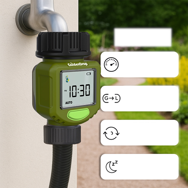 Elektronički vodomjer s odvojivim zaslonom IPX6, višenamjenski, precizno mjerenje, pogodan za vanjsko navodnjavanje vrta, prekogranična upotreba