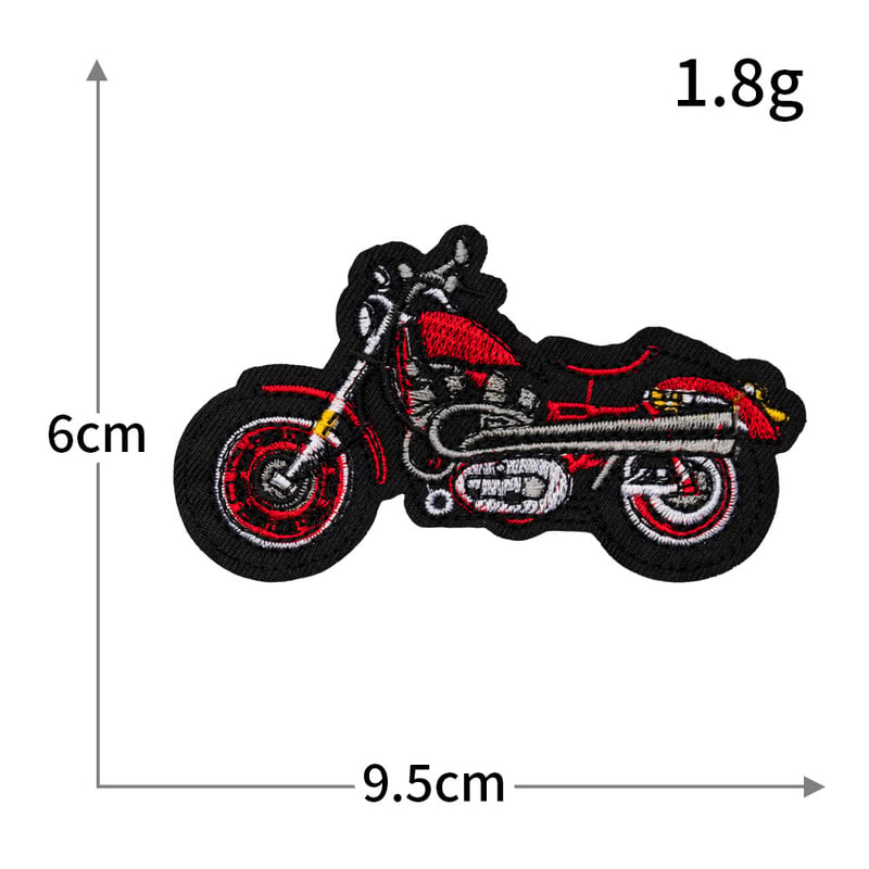 Motocykel punkový štýl Harley motocykel výšivka kreslená výšivka nášivka pretekárske auto klasické auto bicykel oblečenie doplnky