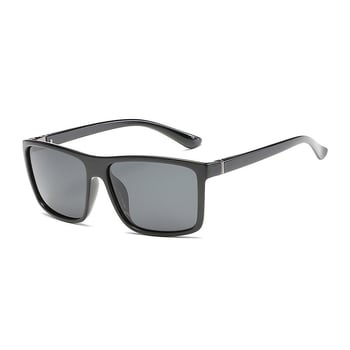 Ochelari de soare polarizați pentru bărbați cu profil transversal, ochelari de soare pătrați pentru condus, ochelari de soare pentru exterior, ochelari de soare sport cu parasolar
