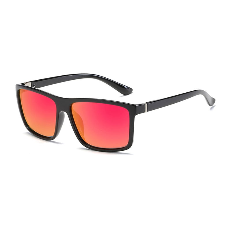 Ochelari de soare polarizați pentru bărbați cu profil transversal, ochelari de soare pătrați pentru condus, ochelari de soare pentru exterior, ochelari de soare sport cu parasolar