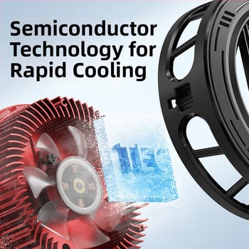 Răcitor pentru telefon cu clips magnetic, răcire pe bază de semiconductori, tehnologie Ice-Seal, pentru gaming și streaming, compatibil cu tablete.