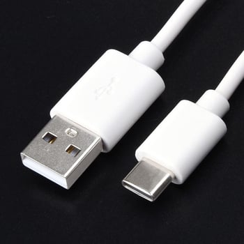 Καλώδιο USB σε Type-C 1 μέτρου (24AWG) για φόρτιση, ανεμιστήρας LED με θύρα Type-C, οδοντόβουρτσα, ρολόι, καλώδιο φόρτισης με στρογγυλή θύρα, εύκαμπτο Type-C.