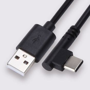 Καλώδιο USB σε Type-C 1 μέτρου (24AWG) για φόρτιση, ανεμιστήρας LED με θύρα Type-C, οδοντόβουρτσα, ρολόι, καλώδιο φόρτισης με στρογγυλή θύρα, εύκαμπτο Type-C.