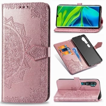Compatibil cu Sony XPeria 5iii, husă din piele cu relief Mandala pentru telefon 10 Gen 2, cu clapă și inserție cartelă SIM, husă de protecție moale