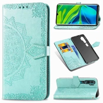 Compatibil cu Sony XPeria 5iii, husă din piele cu relief Mandala pentru telefon 10 Gen 2, cu clapă și inserție cartelă SIM, husă de protecție moale