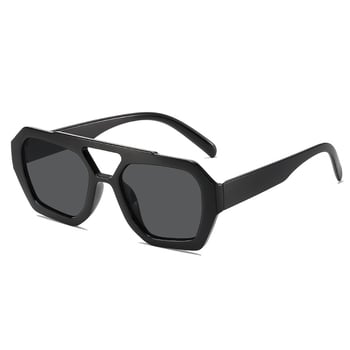 Ochelari de soare neregulați cu punte dublă transfrontalieră, stil european și american, ochelari de soare populari și la modă, ochelari de soare unici