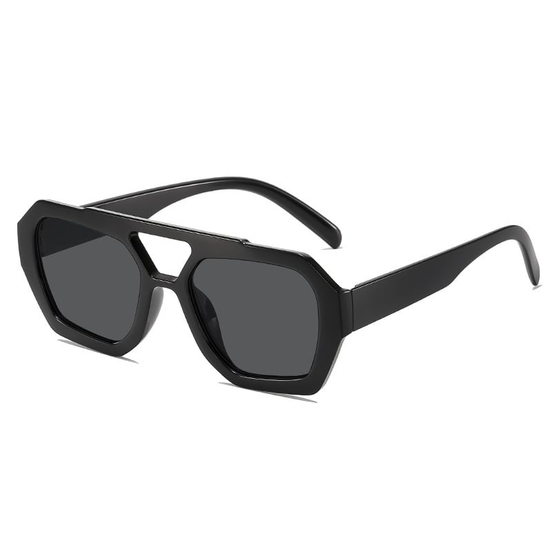 Ochelari de soare neregulați cu punte dublă transfrontalieră, stil european și american, ochelari de soare populari și la modă, ochelari de soare unici