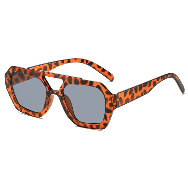 Ochelari de soare neregulați cu punte dublă transfrontalieră, stil european și american, ochelari de soare populari și la modă, ochelari de soare unici