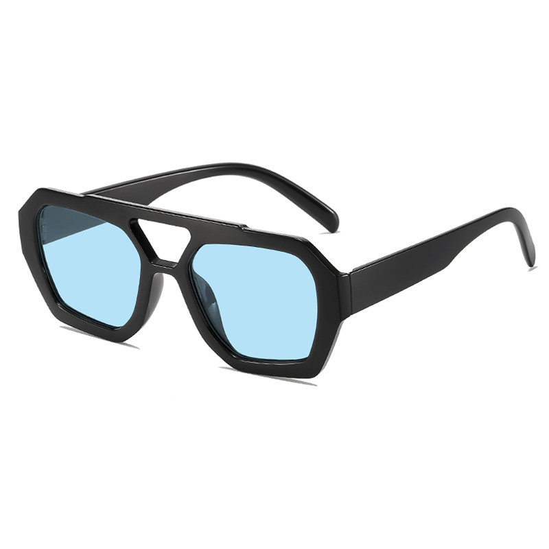 Ochelari de soare neregulați cu punte dublă transfrontalieră, stil european și american, ochelari de soare populari și la modă, ochelari de soare unici