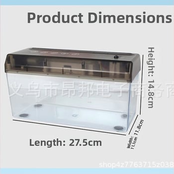 USB dvostruko korišten električni mini stolni rezac papira u trake A4, 5 mm trake, 9V, 10.8W, spremnik 2.6 L, dimenzije 275×118×148 mm, težina 0.9 kg