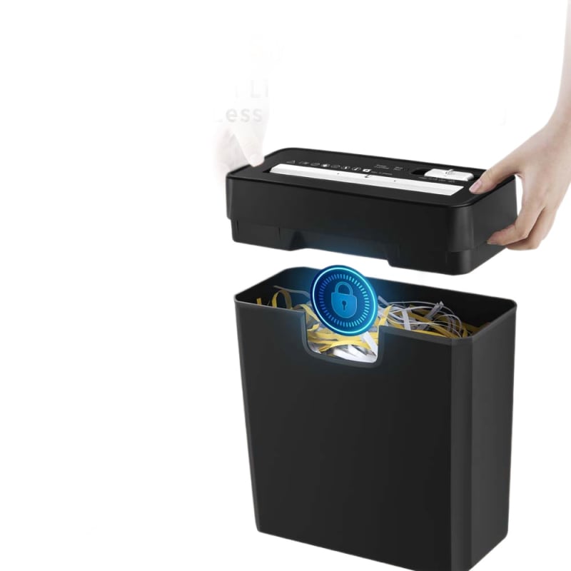 S611 Kućni stolni električni shredder za papir, rezanje na trake, kompaktni rezač papira