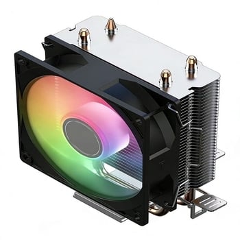 Tianjifeng S20, 2 toplinske cijevi, šarene LED svjetla, hlađenje zrakom CPU hladnjak, kompatibilan s 115X/1700/1366 utorima, hladnjak za više platformi