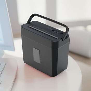OS402 Kućni električni shredder za dokumente, prijenosni uredski shredder za papir do 5 listova, stolni razred 4