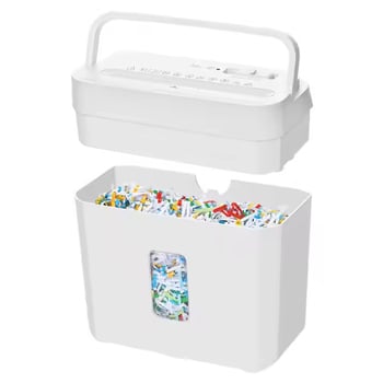 OS402 Kućni električni shredder za dokumente, prijenosni uredski shredder za papir do 5 listova, stolni razred 4