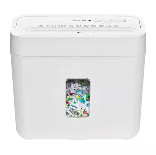 OS402 Kućni električni shredder za dokumente, prijenosni uredski shredder za papir do 5 listova, stolni razred 4
