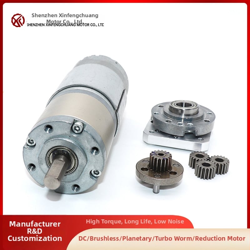 Visoko momentni planetarni motor s reduktorom, četkasti DC motor, Ø42 mm, 12 V, 65 okretaja/min, 3 Nm, model 42-775