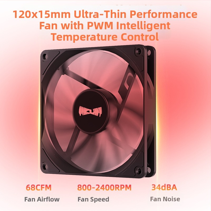 UT75-8 CPU chladič s 8 tepelnými trubkami, meď-hliníková zliatina, vzdušné chladenie, tichý chod