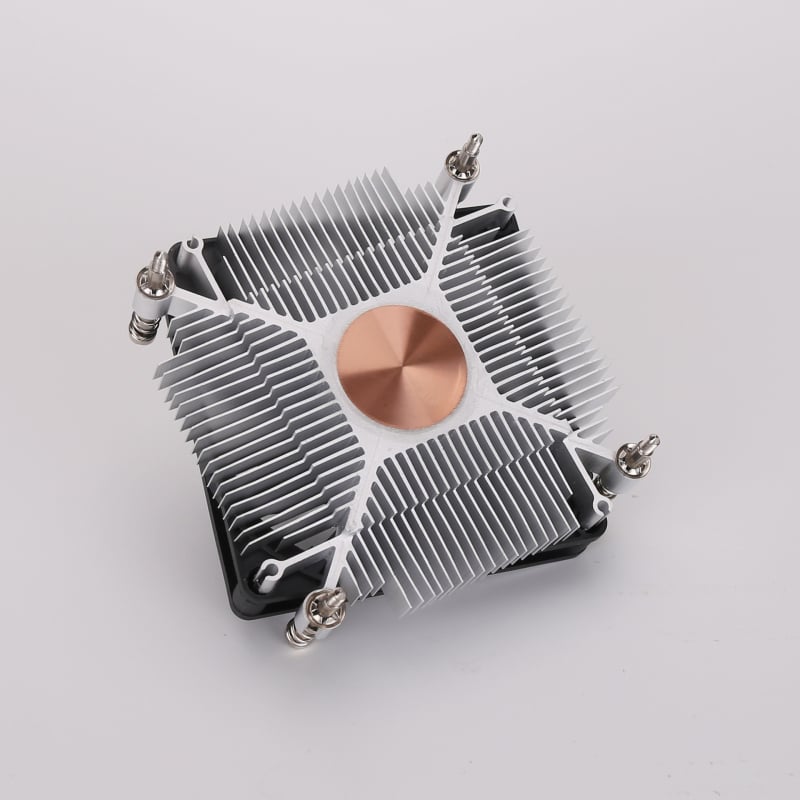 1U CPU hladnjak za sockete 1150/1151/1155/1156, HTPC ultra-tanko kućište, bakreno jezgro, mali ventilator