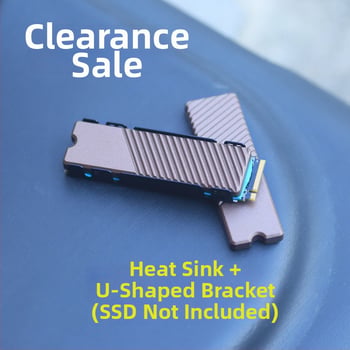 Chladić za SSD M.2 2280 NVMe, aluminijska legura, CNC obrada