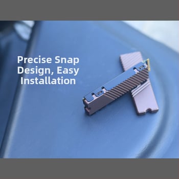 Chladić za SSD M.2 2280 NVMe, aluminijska legura, CNC obrada