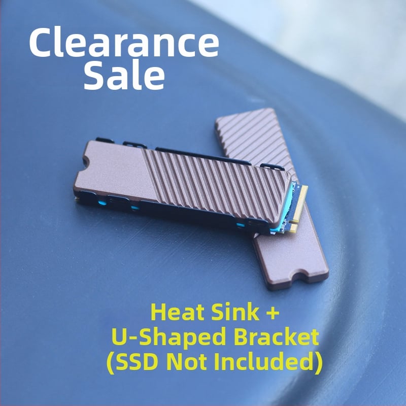 Chladić za SSD M.2 2280 NVMe, aluminijska legura, CNC obrada