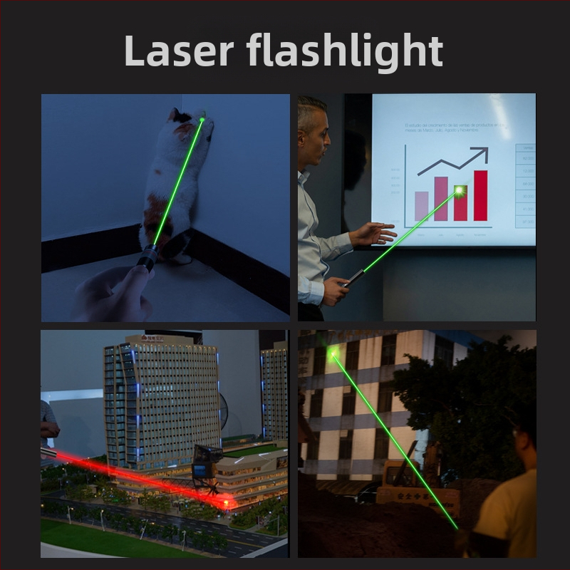 Smiling Shark laserová hračka pre mačky, hliníková zliatina, nabíjateľná, dlhý dosah, červený a zelený svetelný ukazovateľ
