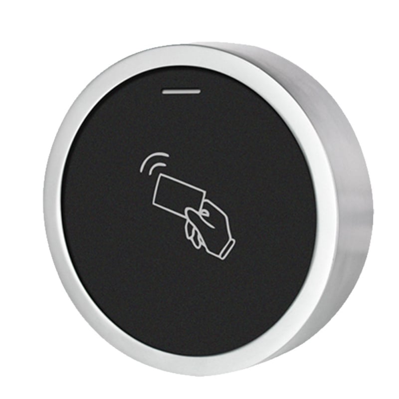 TTLock Bluetooth uređaj za pristup s čitačem kartica, cinkova legura, vodootporan, mini kružni oblik, upravljanje mobilnom aplikacijom