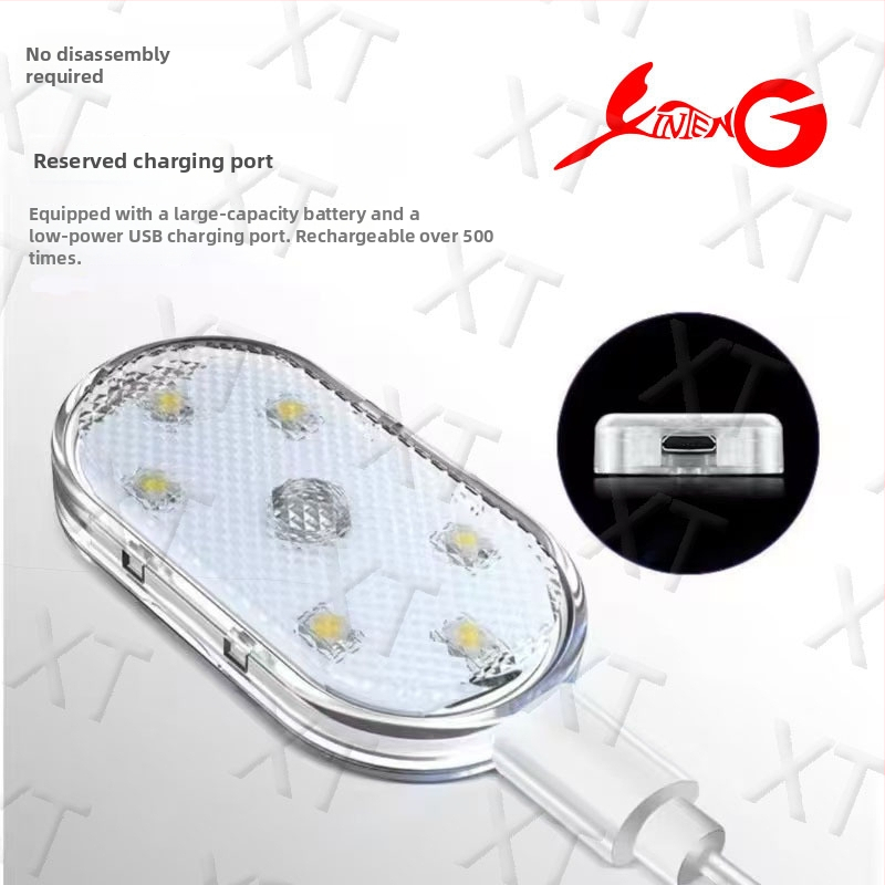 XT Mini LED vnútorný ambientný svetelný pás pre auto s projekčným svetlom