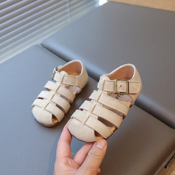 Dječje sandale u korejskom stilu, zatvorenih prstiju, Birkenstock-inspirirane, ljeto 2025