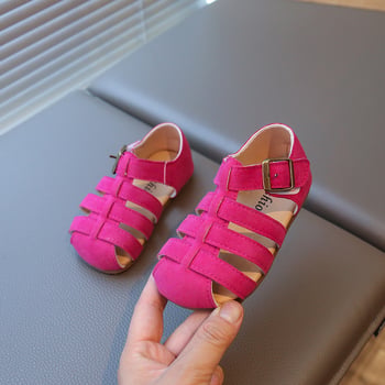 Dječje sandale u korejskom stilu, zatvorenih prstiju, Birkenstock-inspirirane, ljeto 2025
